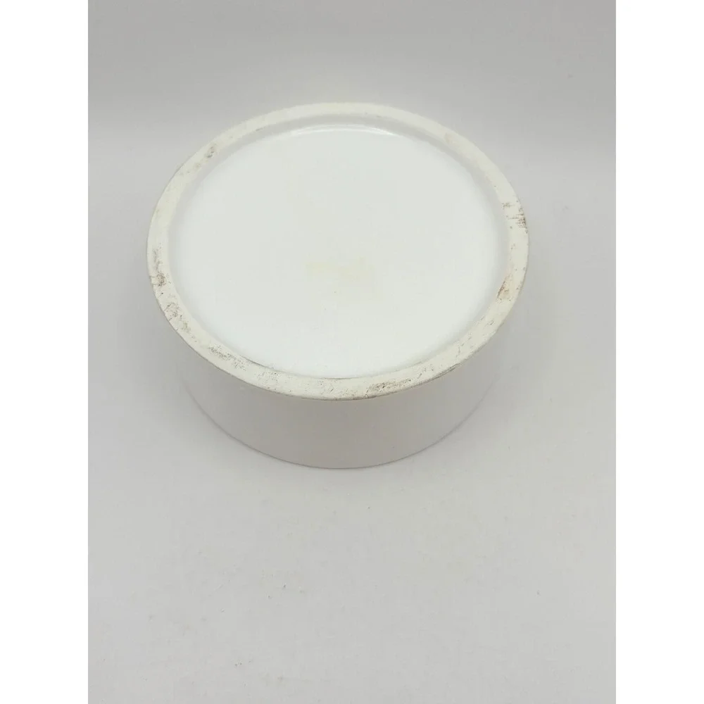 White Porcelain Angel Playing Harp Trinket Box Embossed Jewelry Box Vanity Decor